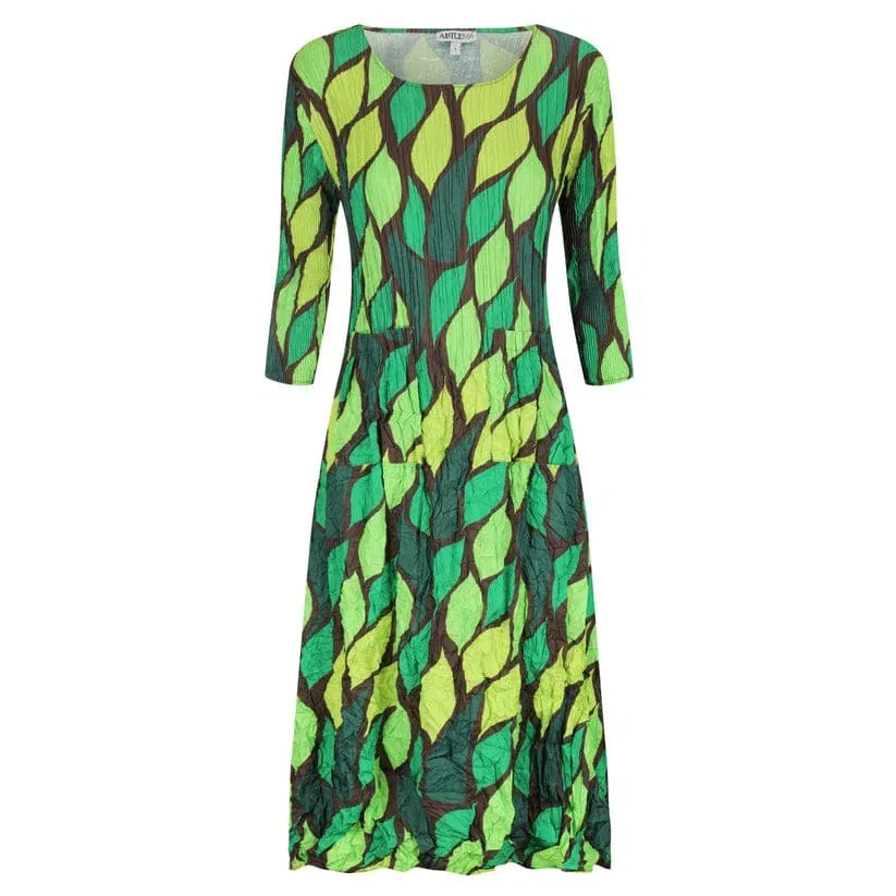 Alquema 3/4 Sleeve Smash Pocket Dress Jungle