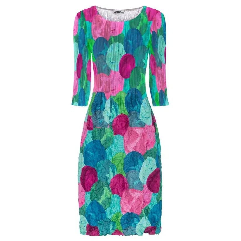 Alquema 3/4 Sleeve Smash Pocket Dress Puff