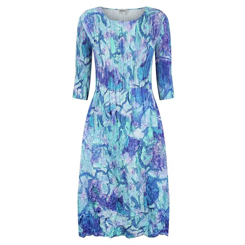 Alquema 3/4 Sleeve Smash Pocket Dress Delta