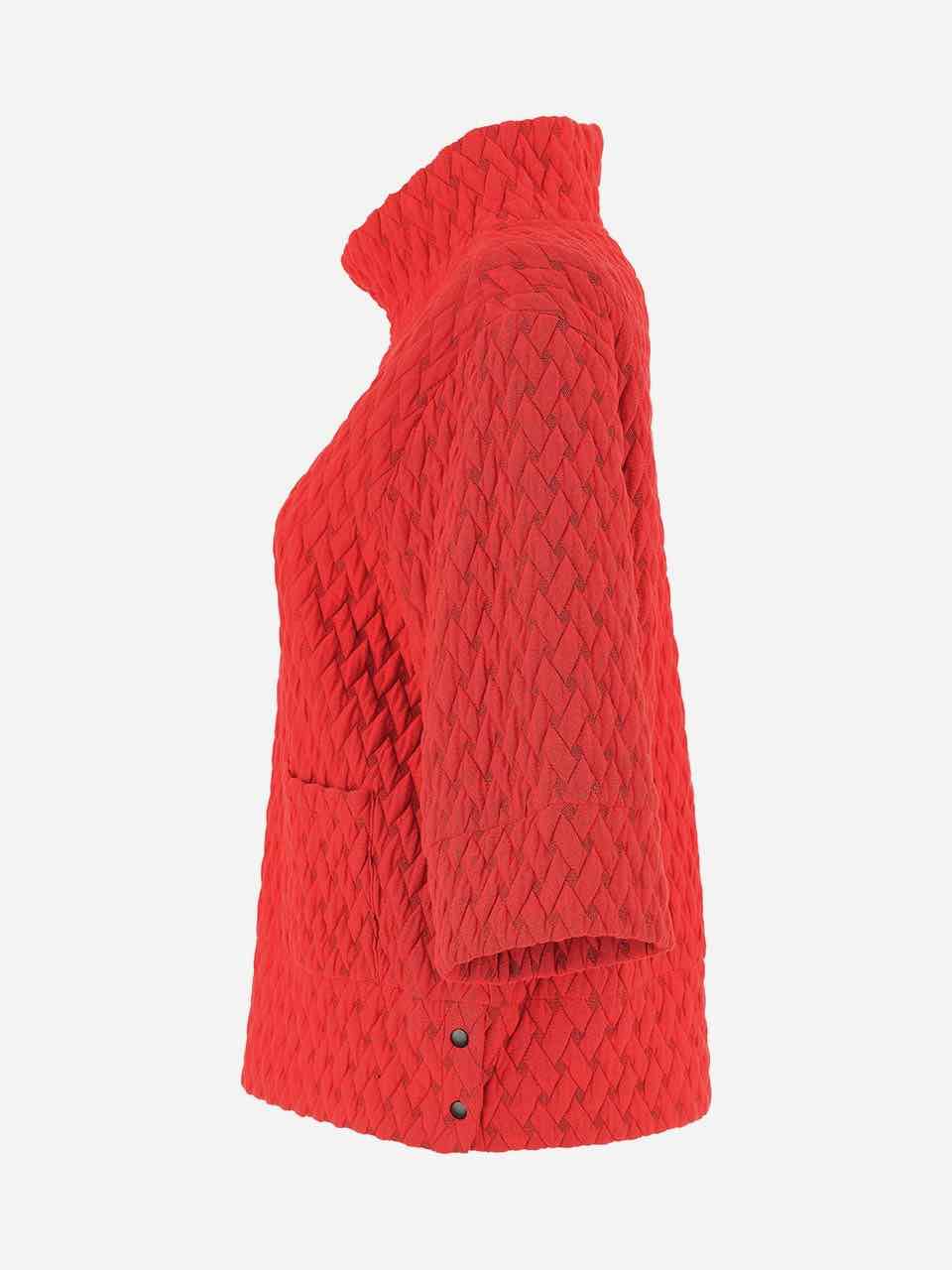 Dolcezza 75180 Red “Basket Weave” Pullover