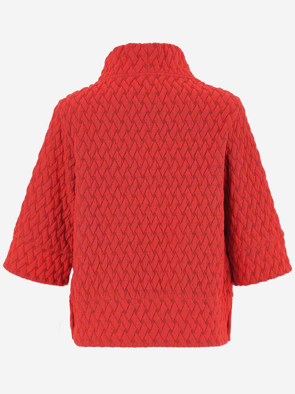 Dolcezza 75180 Red “Basket Weave” Pullover