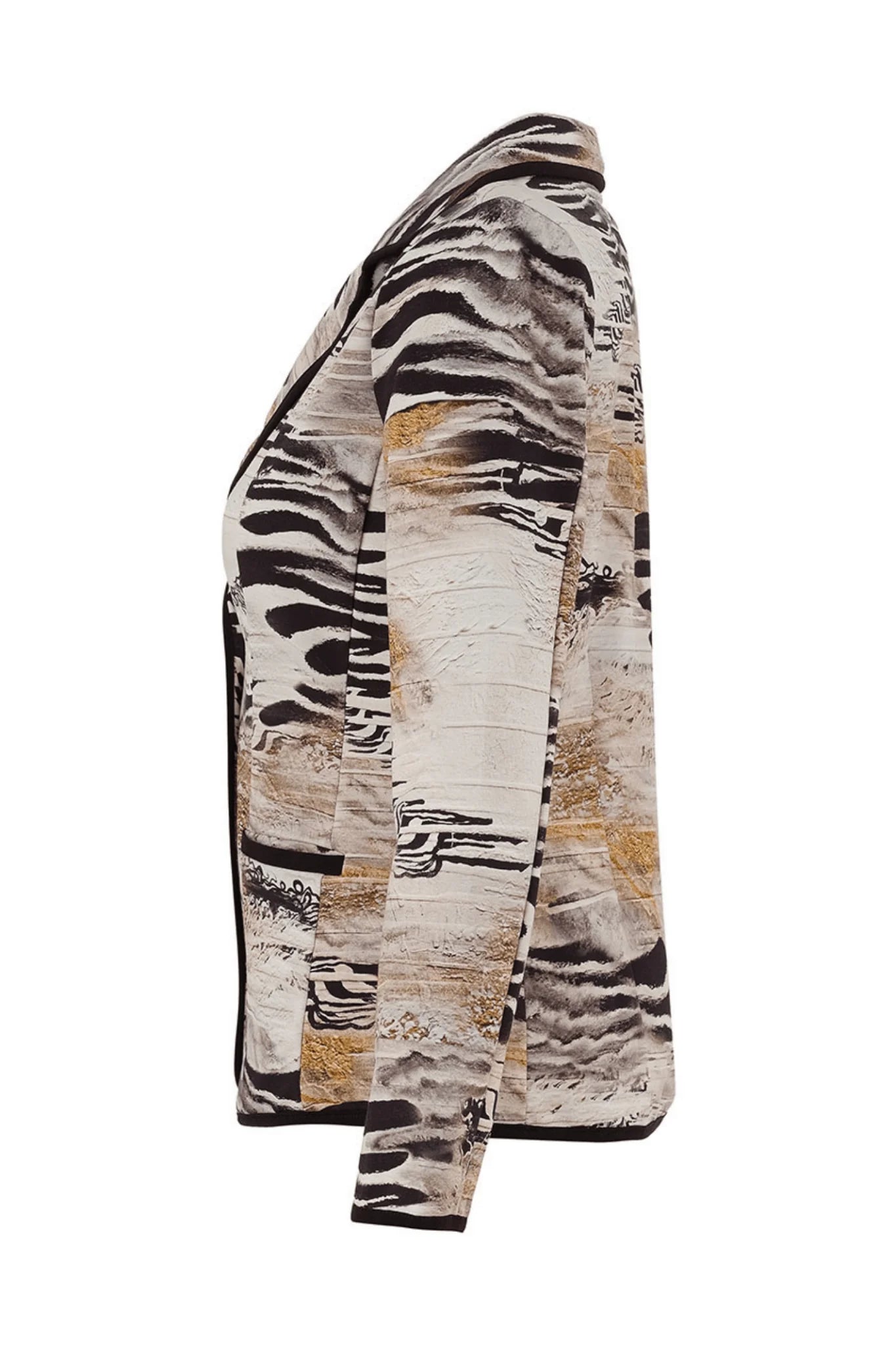 Dolcezza 75687 Animal Buttoned Jacket ‘Unbalanced by Kurosh Navid’