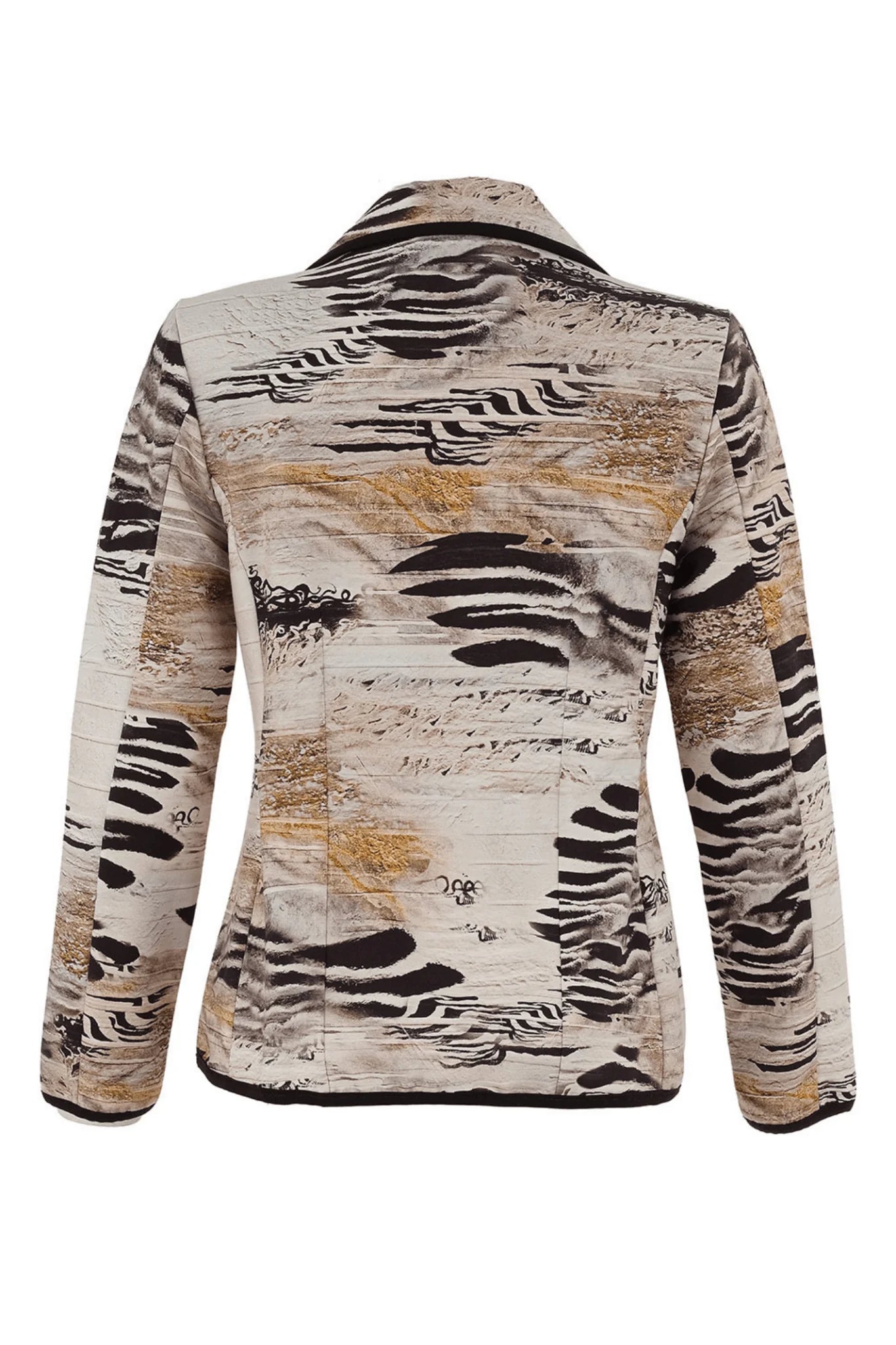 Dolcezza 75687 Animal Buttoned Jacket ‘Unbalanced by Kurosh Navid’