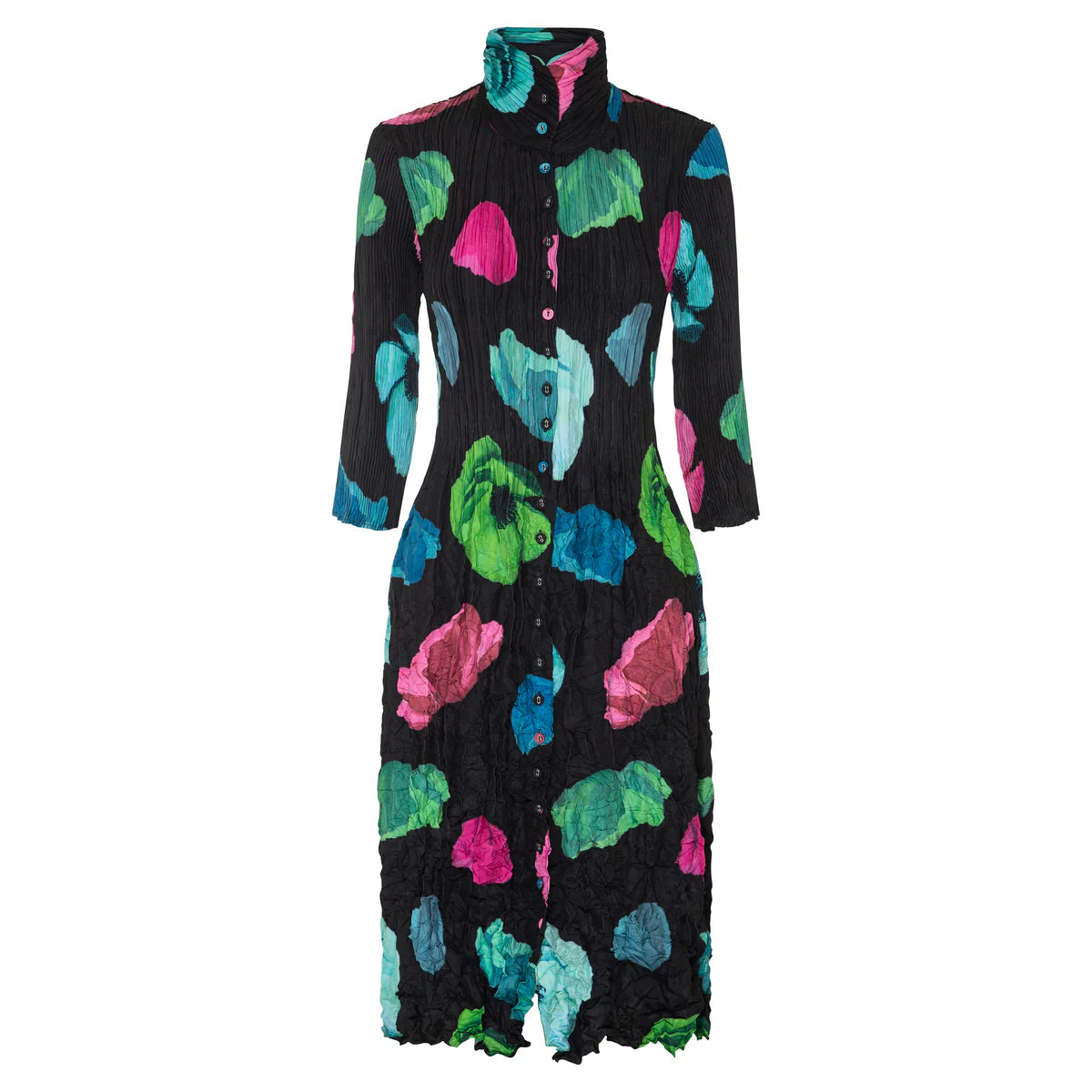 Alquema Nehru Coat Dress Black Valley