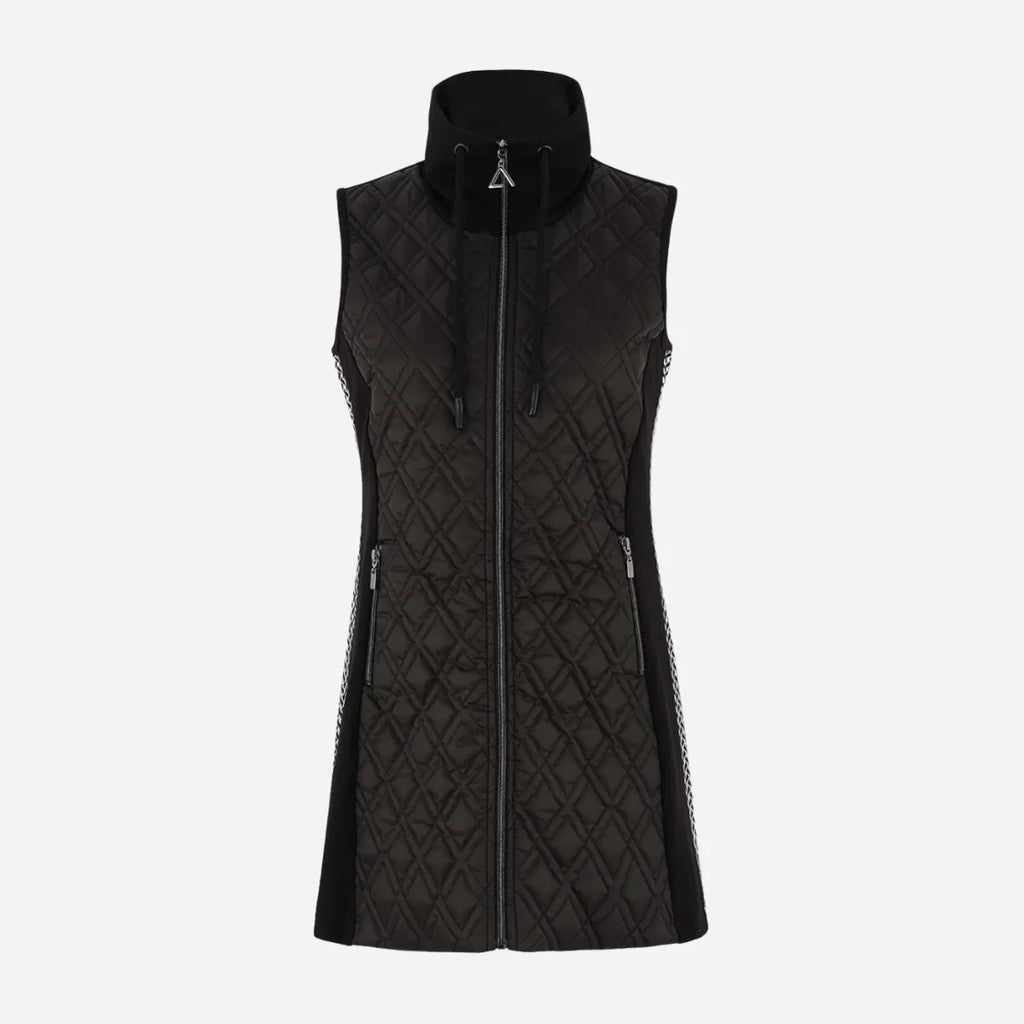 Dolcezza 75118 'Bold & Black' Longline Gilet