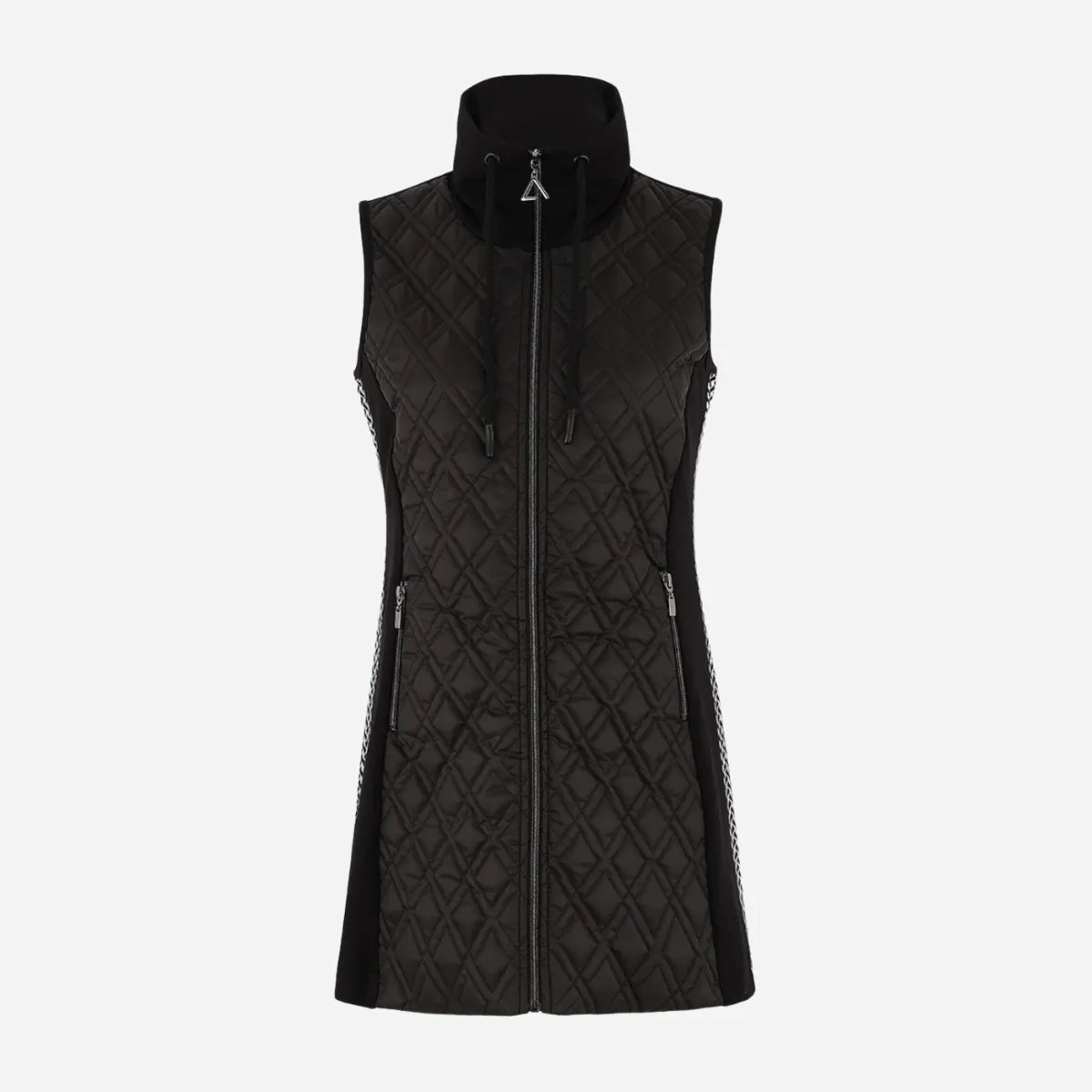 Dolcezza 75118 'Bold & Black' Longline Gilet