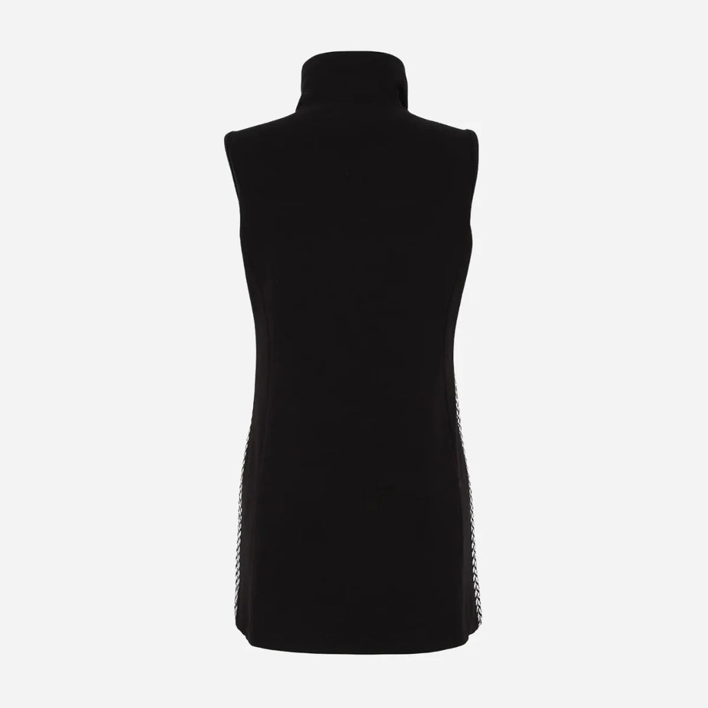 Dolcezza 75118 'Bold & Black' Longline Gilet