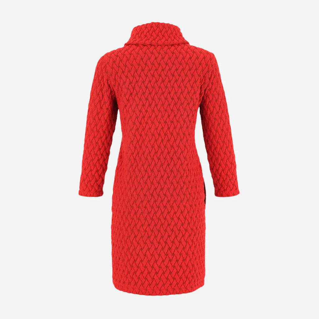 Dolcezza 75184 Red “Basket Weave” Dress