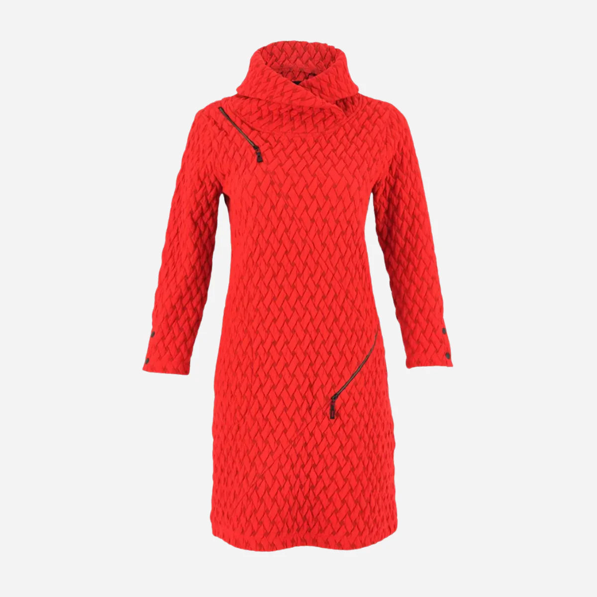 Dolcezza 75184 Red “Basket Weave” Dress