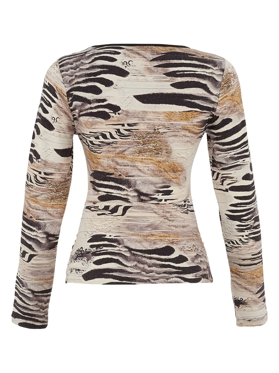 Dolcezza 75680 "Unbalanced" Animal Print Top