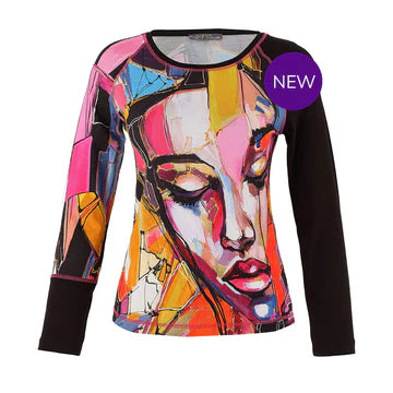 Dolcezza 75620 Arty Long Sleeve Top ‘Baisti by Lana Frey’