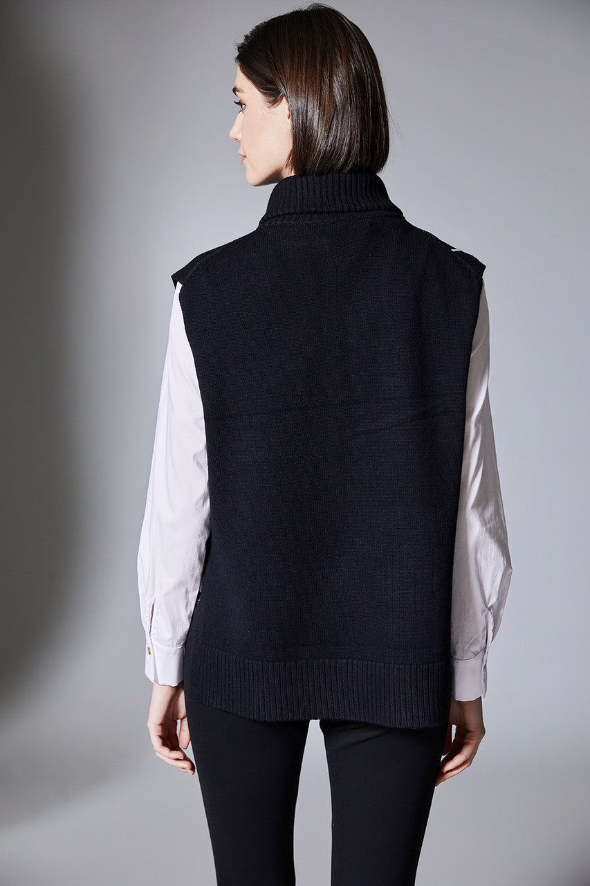 Peruzzi Zip Knit Tabard Gilet
