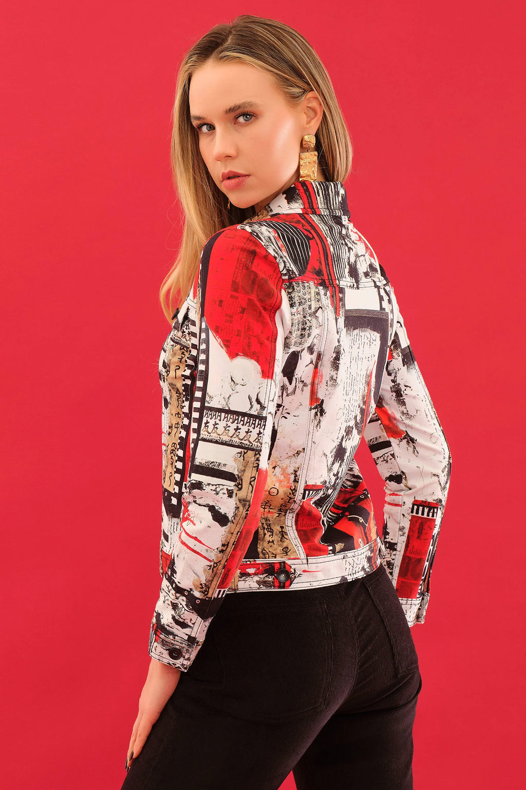 Dolcezza 75647 Bomber jacket "Bookworm by Carol Staub"